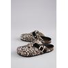 Clog ANISTON SHOES, Damen, Gr. 41, beige (beige, schwarz), Filz, animal-print, klassisch, Schuhe, Clog, Hausschuh, Homeslipper, verstellbare Schnalle - NEUE KOLLEKTION
