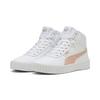 Sneaker PUMA "CARINA 3.0 MID", Gr. 42, weiß (puma weiß, rose quartz, puma gold), sportlich, Schuhe