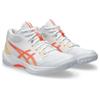 Hallenschuh ASICS "GEL-TASK MT 4", Gr. 38, weiß, vivid coral, Synthetik, sportlich, Schuhe