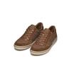 Sneaker GEOX "U ELVER", Herren, Gr. 41, braun, Synthetik, Textil, Leder, casual, Schuhe, Schnürschuh, Freizeitschuh mit Textilfutter