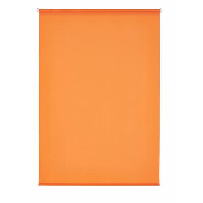 Seitenzugrollo K-HOME "Klemmfix-Rollo" Gr. 6, orange, B:90cm H:150cm, Polyester, Rollos, 1 Stück Image