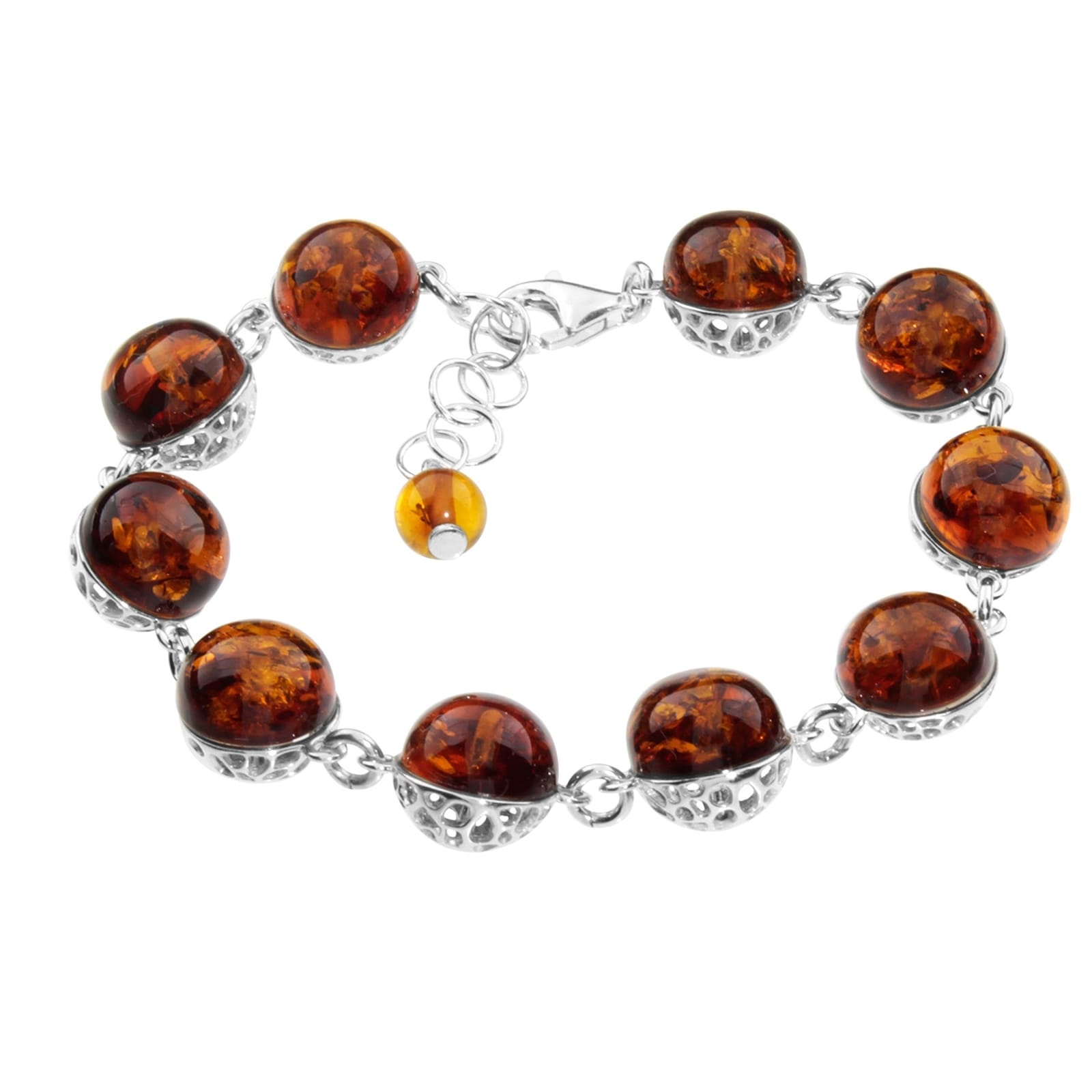 Armband OSTSEE-SCHMUCK "Ostsee-Schmuck Armband Dolores Armband Dolores", silber, Armbänder, Damen, 18,5-20,5, Silber 925 (Sterlingsilber), Armband