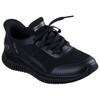 Sneaker SKECHERS "BOBS GEO LITE", Damen, Gr. 38, schwarz, Textil, unifarben, sportlich, Schuhe, Praxischuh, Freizeitschuh, Komfortschuh mit Slip-ins