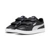Sneaker PUMA "SMASH 3.0 GLITZ GLAM V PS", Gr. 35, schwarz (puma schwarz, puma silber, puma weiß), Synthetik, unifarben, sportlich, Schuhe