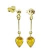 Paar Ohrhänger OSTSEE-SCHMUCK "Ostsee-Schmuck Ohrhänger Classic 7 x 5 mm", gelb, Ohrringe, Damen, 28 x 6, Gelbgold 333