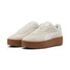 Sneaker PUMA "CLUB II ERA PLATFORM SD WNS", Gr. 40, grau (vapor gray, puma weiß), unifarben, sportlich, Schuhe