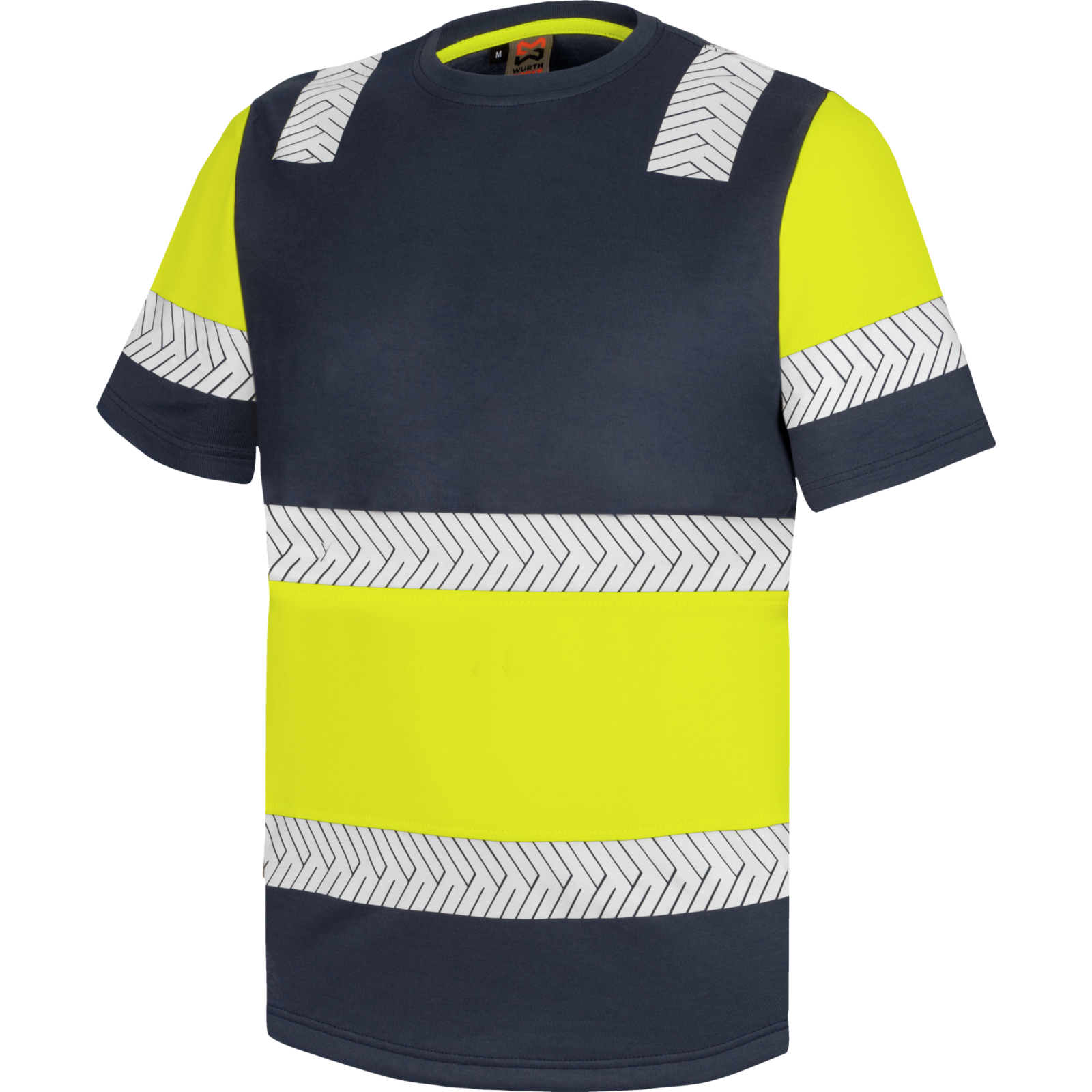 Tee-shirt haute visibilité FLUO ONE jaune/marine