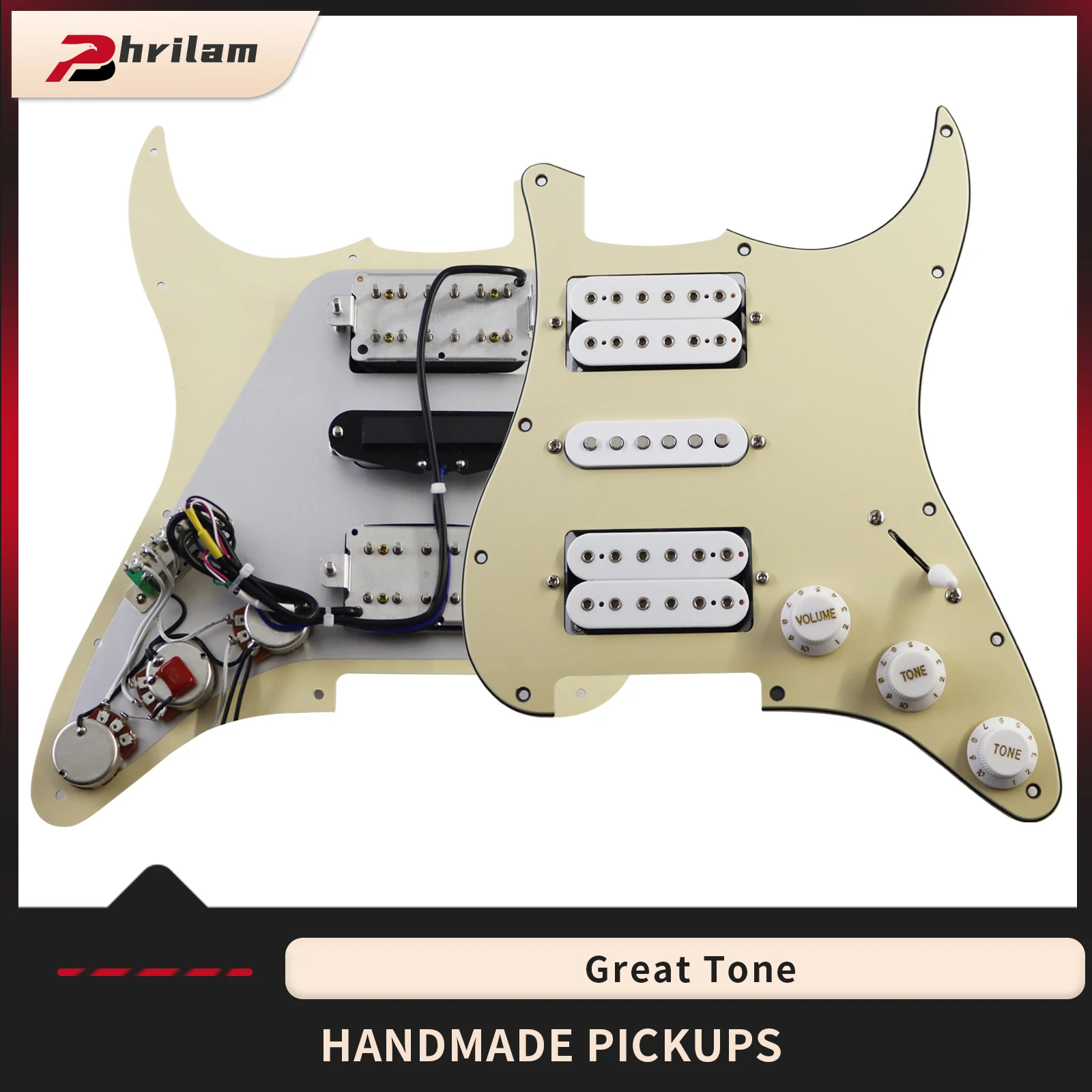 Keramik-E-Gitarre Loaded Prewired Pickup Pickguard HSH, mehrere Farben zur Auswahl Image