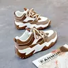 Damen-Sneaker-Schuhe, hoch auf Plateau, Damenschuhe, stilvolles Gehen, bequem und elegant, ästhetischer 39, vulkanisierter Schuh