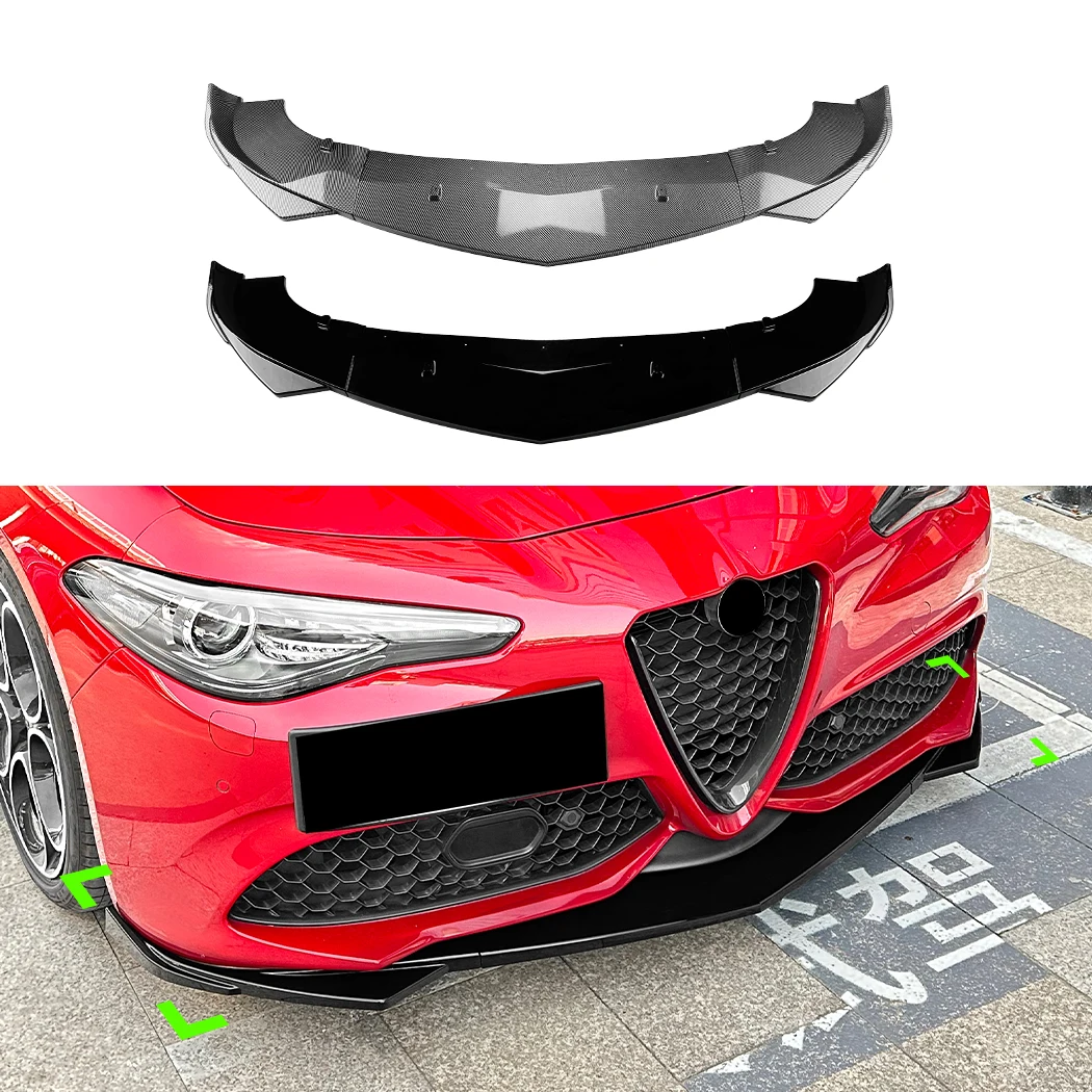 Paraurti anteriore Lip Diffusore Per Alfa Romeo Giulia 952 2015-2024 Spoiler Splitter Deflettore Guardie Body Kit Tuning Accessori Auto