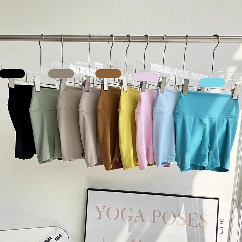 Frauen Yoga Shorts Hohe Taille Workout Shorts Fitness Yoga Lift Butt Fitness Damen Yoga Gym Running Short Hosen Sportswear Image