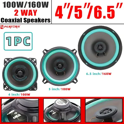 1PC 4/5/6 Zoll Auto Lautsprecher 100W/160W HiFi Koaxial Subwoofer universal Automotive Audio Musik Full Range Auto Stereo Lautsprecher Image