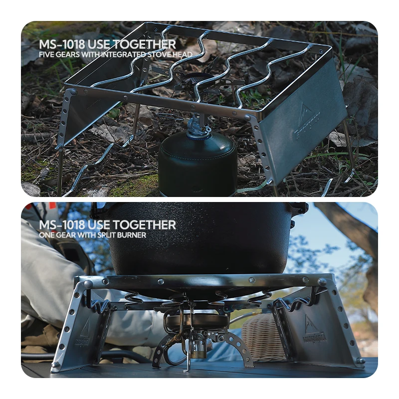 Outdoor-Camping-Halterung, tragbare Grill-Halterung, Grill-BBQ-Grill-Hersteller, multifunktionaler, winddichter, zusammenklappbarer Ganzjahres-Grill Image