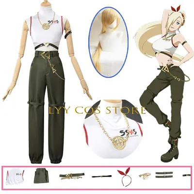 Anime Cosplay Yamanaka Cosplay Ninja Ino Kostüm Top Hosen Zubehör Anzug Party Täglichen Uniform Outfit für Frau Image