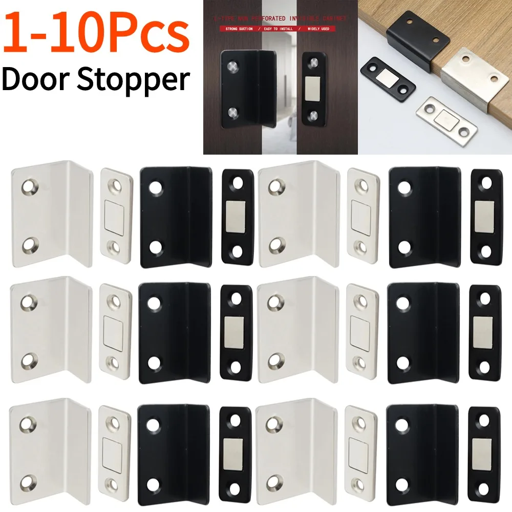 1-10Pcs Starke Magnetische Schrank Fänge Magnet Tür Stoppt Versteckte Tür Näher Mit Schraube Für Schrank Schrank möbel Hardware Image