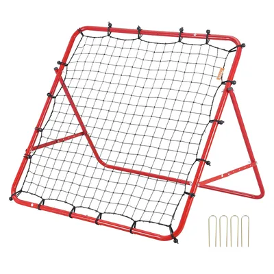 VEVOR 39X39FT Soccer Rebounder Rebound Net Portable Football Training Gifts Adjustable Angles Goal Net Aids & Equipment