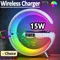 Multi-Function 4-in-1 Wireless Charger – Bluetooth Speaker, RGB Mood Light, Phone Holder & Fast Qi Charging for All Smartphones