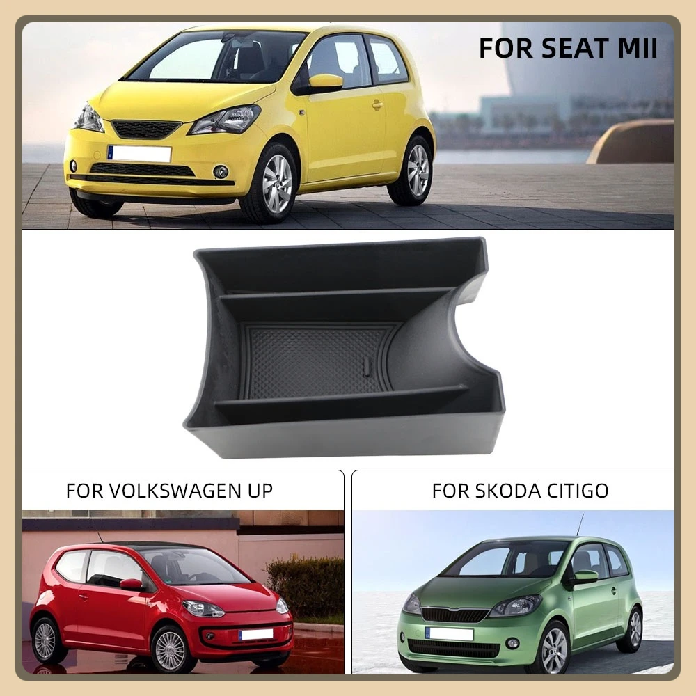 Mittelkonsolen-Armlehnen-Aufbewahrungsbox, Zubehör für VW Up/Seat Mii/Skoda Citigo 2013 2014 2015 2016 2017 2018 2019 2020 2021 Image