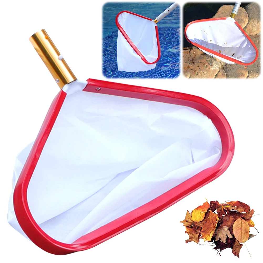 Pool-Kescher, Pool-Skimmer-Netz mit Aluminiumgriff, feinmaschiges Pool-Netz, Pool-Reinigungsnetz zum Reinigen des Schwimmbads Image