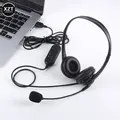 Cuffie per computer portatile da 3,5 mm con microfono con cancellazione del rumore Chat di rete Insegnamento Videoconferenze Cuffie cablate USB