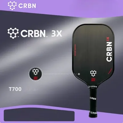 CRBN 16 mm Pickleball-Paddel, USAPA-zugelassene T700-Kohlefaser, ideal für Strom und Spin Image