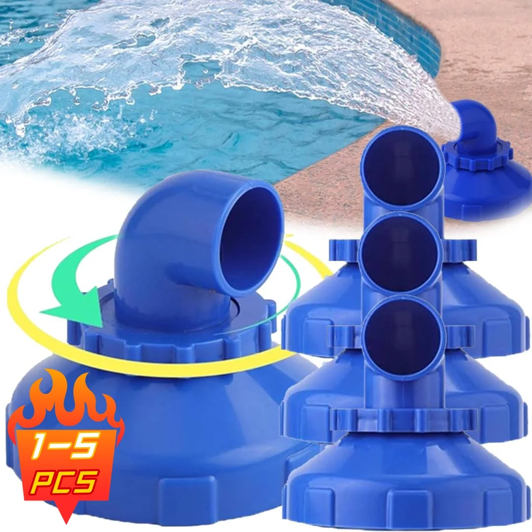 1–5 Stück Schwimmbad-Rücklaufstrahl, 360 Grad drehbar, Pool-Jet-Düse, Ersatz für Intex Outlet Pool-Düsen, Pool-Zubehör Image