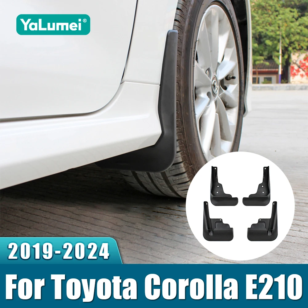 Für Toyota Corolla E210 2019-2021 2022 2023 2024 Hybrid 4 Teile/satz Auto Vorne Hinten Schmutzfänger Schmutzfänger Spritzschutz Kotflügel Kotflügel Image