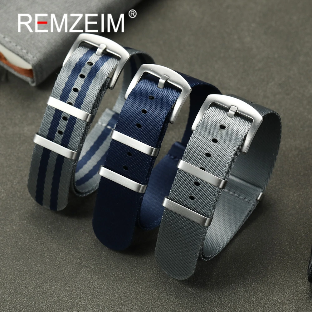 Nylon-Uhrenarmband, Ersatzband, weich und länger, Sportuhrenarmbänder, 20 mm, 22 mm, Armband, Uhrenzubehör Image