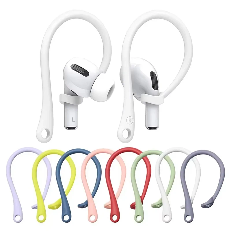 Bluetooth Kopfhörer Silikon Ohrbügel Für Airpods 4 3 Pro 1 2 Earpods Schleife Clip Headset Ohr Haken Ersatz Kopfhörer Zubehör Image
