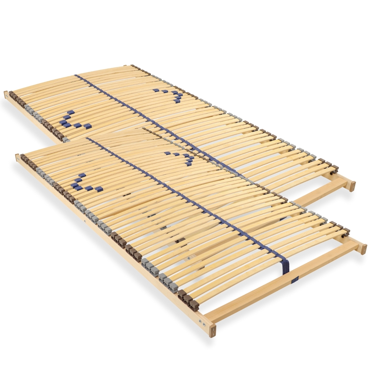 Sleepneo Lattenrost 160x200 cm vormontiert Blauer Engel-Zertifizierung 42 Latten 7-Zonen Birkenschichtholz belastbar 150 Kg Made in Germany Image