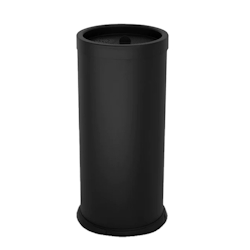 Stil Casa Stand-Aschenbecher, lackierter Stahl, Ø 31xh. 72 cm, Obergitter mit Zigarettenlöschgitter, 1 kg Sand enthalten, schwarz. Image