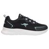 Sneaker KANGAROOS "K-NJ STEPPER OS", Gr. 37, raven, stone grün, Textil, sportlich, Schuhe