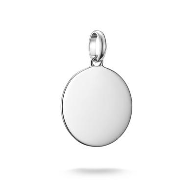 Charm-Einhänger THOMAS SABO "Charm Coin groß - Connect, CC1273-001-21, CC1273-413-39", silber (silberfarben), Charms, Damen, Silber 925 (recycelt) Image