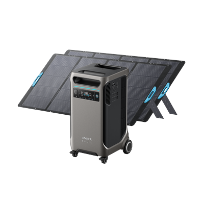 Anker SOLIX F3800 Solar Generator + 2Ã— 400W Solar Panel