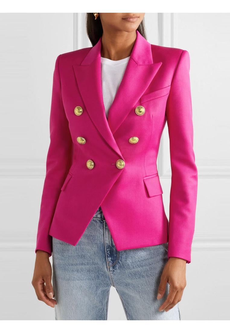 Damen Blazer mit Reverskragen und langen Ärmeln Image