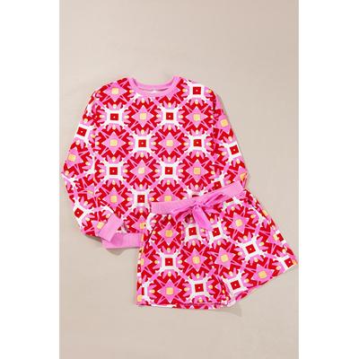 Azura Exchange Damen Geometrisches Bedrucktes Lounge-Set Image