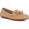 Dune Grovers Weite Passform Leder Damen Kamel Mokassins Schuhe