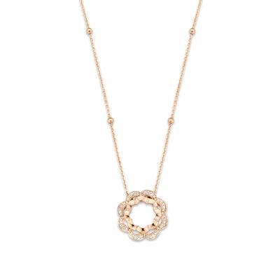 Orphelia 'Onyx' Damenkette aus 925er Sterling Silber mit Anhänger - Rosé ZH-7127/RG Image