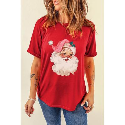 Damen Santa Rundhals Kurzarm T-Shirt Image