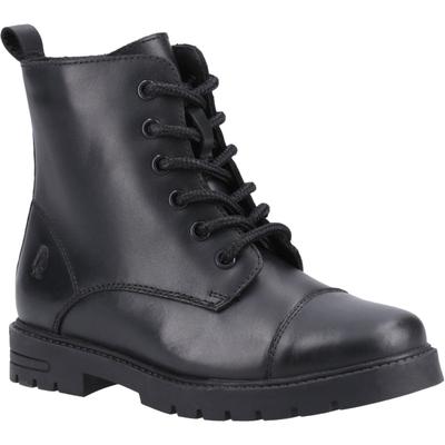 Hush Puppies Lauren Junior Leder Mädchen schwarze Stiefel Image