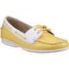 Hush Puppies Irene Leder Damen Gelbe Bootsschuhe