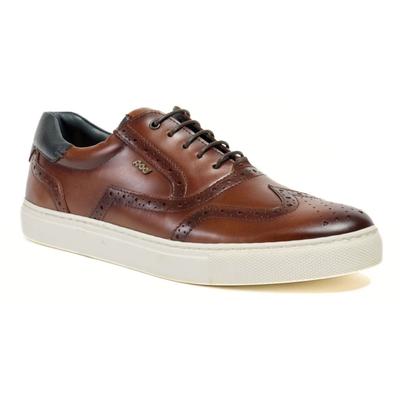 Pod Dobbs Leder Herren Tan Brogues Schuhe Image