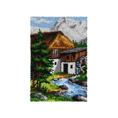 Knüpfteppich Bergidylle Image