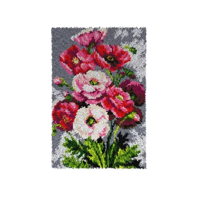 Knüpfteppich Blumenbouquet Image