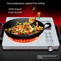 Plaque chauffante électrique en céramique, cuisinière électrique en céramique 2200W 220V, cuisinière infrarouge à commande tactile, table de cuisson à brûleur unique pour la cuisson du barbecue