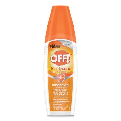 OFF! FamilyCare Unscented Spray Insect Repellent, 6 oz Spray Bottle, 12/Carton (SJN331348) Case of 12 OFF!® Insect Control