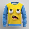Per uomo Cartoni animati 3D Felpa Maglia Manica Lunga Felpa Girocollo Esagerato Casual Stampa 3D Feste Abbigliamento casual alla moda Tutte le stagioni
