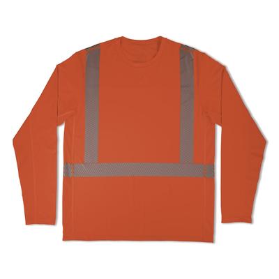 ergodyne Chill-Its 6688 Type R Class 2 Cooling Hi-Vis Sun Shirt with UV Protection, Medium, Orange (EGO12231)