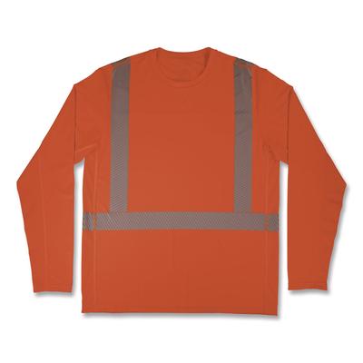 ergodyne Chill-Its 6688 Type R Class 2 Cooling Hi-Vis Sun Shirt with UV Protection, 2X-Large, Orange (EGO12234)