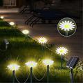 Luci solari da esterno da 10 LED, 20 LED, 30 LED, 50 LED, per vialetti da giardino, prato, impermeabili, per cortile, per fiori, decorazioni natalizie, 1 pezzo
